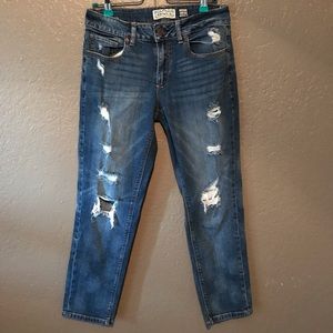 Garage Special Edition Distressed Mom Jeans